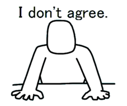 Yes-No man (english) sticker #2526705