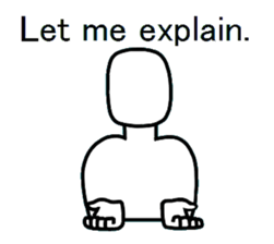 Yes-No man (english) sticker #2526718