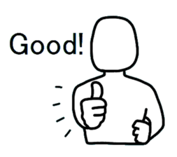 Yes-No man (english) sticker #2526723