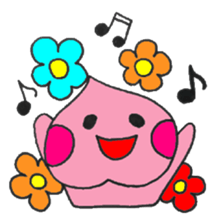 Baby peach sticker #2526972