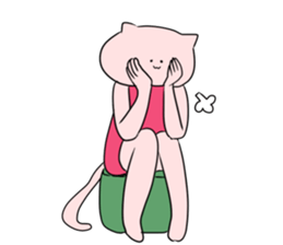 Cat pose No.2 sticker #2527915
