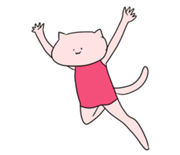 Cat pose No.2 sticker #2527934