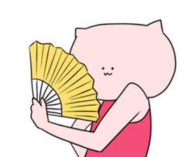 Cat pose No.2 sticker #2527937