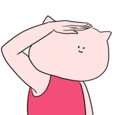 Cat pose No.2 sticker #2527939