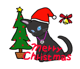 black cat lock sticker #2529009