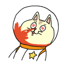 Cat and the universe sticker #2529505