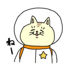 Cat and the universe sticker #2529525