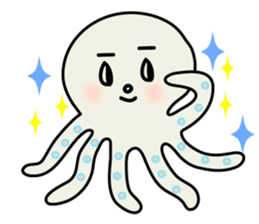 Leisurely octopus sticker #2529663
