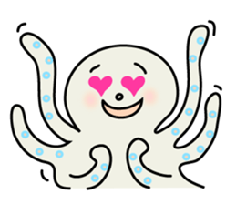 Leisurely octopus sticker #2529681