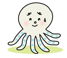 Leisurely octopus sticker #2529686