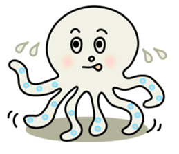 Leisurely octopus sticker #2529687