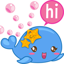 Wolee, the cutest little whale sticker #2529701