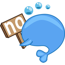 Wolee, the cutest little whale sticker #2529717