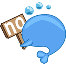 Wolee, the cutest little whale sticker #2529717