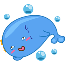 Wolee, the cutest little whale sticker #2529733