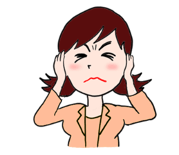 Stamps of Office Lady Emuko sticker #2530426