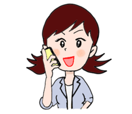 Stamps of Office Lady Emuko sticker #2530428