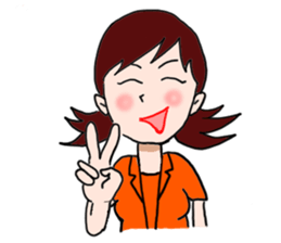 Stamps of Office Lady Emuko sticker #2530430