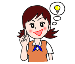 Stamps of Office Lady Emuko sticker #2530433