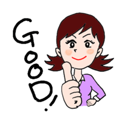 Stamps of Office Lady Emuko sticker #2530439