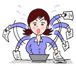 Stamps of Office Lady Emuko sticker #2530447