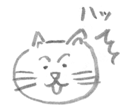 A cat full of emotions. sticker #2531150