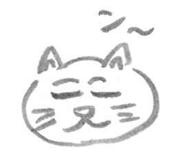 A cat full of emotions. sticker #2531151