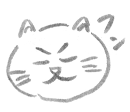 A cat full of emotions. sticker #2531154