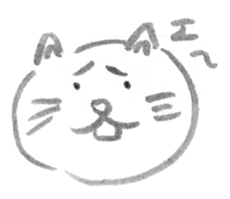 A cat full of emotions. sticker #2531155