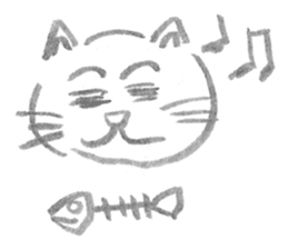 A cat full of emotions. sticker #2531157