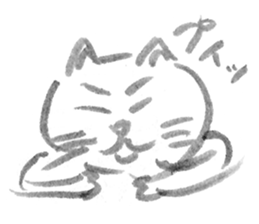 A cat full of emotions. sticker #2531160