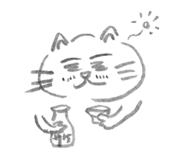 A cat full of emotions. sticker #2531162