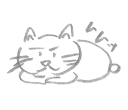 A cat full of emotions. sticker #2531169