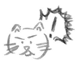 A cat full of emotions. sticker #2531170