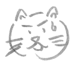 A cat full of emotions. sticker #2531171