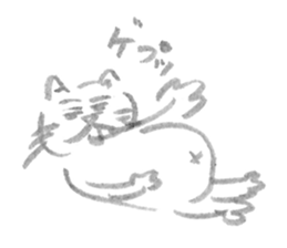 A cat full of emotions. sticker #2531184