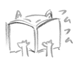 A cat full of emotions. sticker #2531185