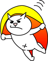 Bunta of White cat sticker #2531777