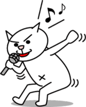 Bunta of White cat sticker #2531780