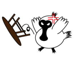 PumPum , the fat Black-faced Spoonbill sticker #2532893