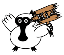 PumPum , the fat Black-faced Spoonbill sticker #2532896