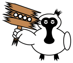 PumPum , the fat Black-faced Spoonbill sticker #2532899