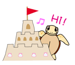 The baby sea turtles of Yakushima sticker #2533501