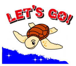 The baby sea turtles of Yakushima sticker #2533502