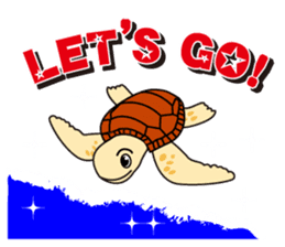 The baby sea turtles of Yakushima sticker #2533502