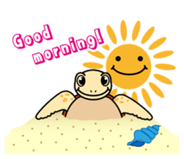 The baby sea turtles of Yakushima sticker #2533518