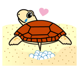 The baby sea turtles of Yakushima sticker #2533519