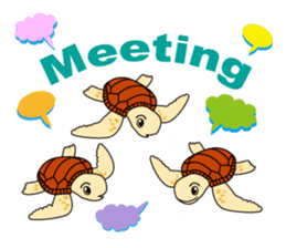 The baby sea turtles of Yakushima sticker #2533525