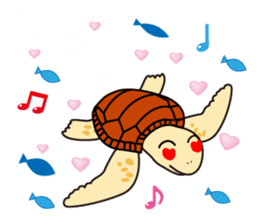 The baby sea turtles of Yakushima sticker #2533529