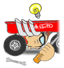 Little-Red-wagon BABY sticker #2533568